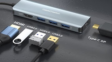 CableCreation USB C Hub with 3 USB ports and 4K 60 HDMI for MacBook Pro/Air
