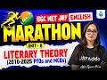 UGC NET English Marathon Class 2026 | Unit 8 Literary Theory Revision | PYQs & MCQs (2010–2025)