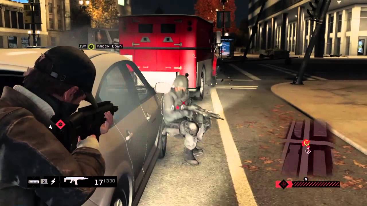 WATCH DOGS-PS4-Final Criminal Convoy Mission-Shoot Out-Civilian Rescue-Car Explodes
