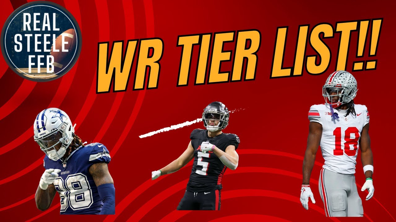 WR Tier List!! Fantasy Football 2024!!