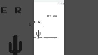 I Hacked Chrome Dino Game 😮 #shorts