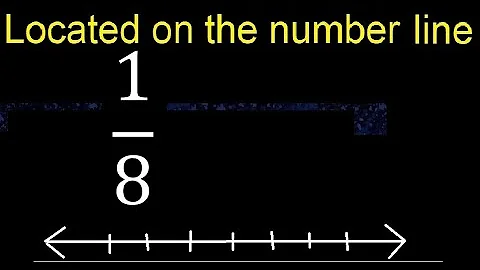 Located 1/8 on the number line , locate fractions on the number line . represented