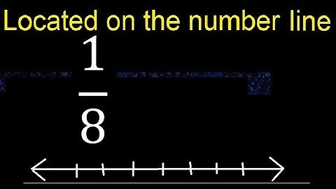 Located 1/8 on the number line , locate fractions on the number line . represented