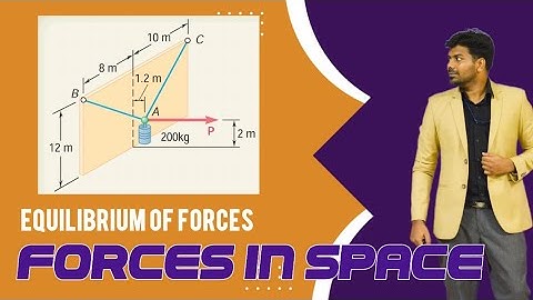Forces in Space | Equilibrium of particles | Concurrent forces | Engineering mechanics | TAMIL