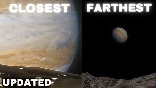 View from Closest Moon Vs Farthest Moon of Every Planet (Solar System - Updated)