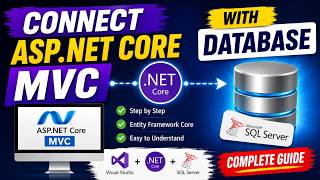 How to Connect ASP.NET Core MVC with SQL Server | Step-by-Step Tutorial#dotnetdeveloper