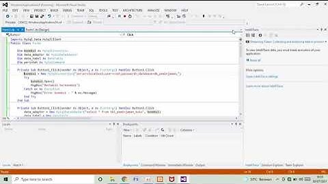 Tutorial membuat CRUD Data Base Peminjaman di visual studio 2012.