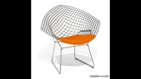 Knoll Bertoia Diamond chair 3D model from CGTrader.com