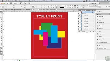 tutorial adobe indesign Stacking Order