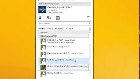 Microsoft Lync tutorial