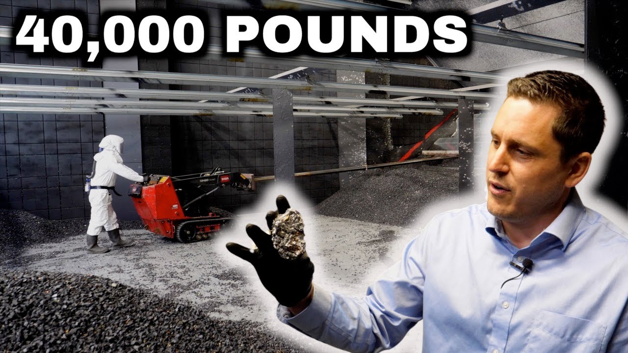 Extracting 40,000 pounds of lead bullets from gun range