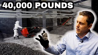 Extracting 40,000 pounds of lead bullets from gun range