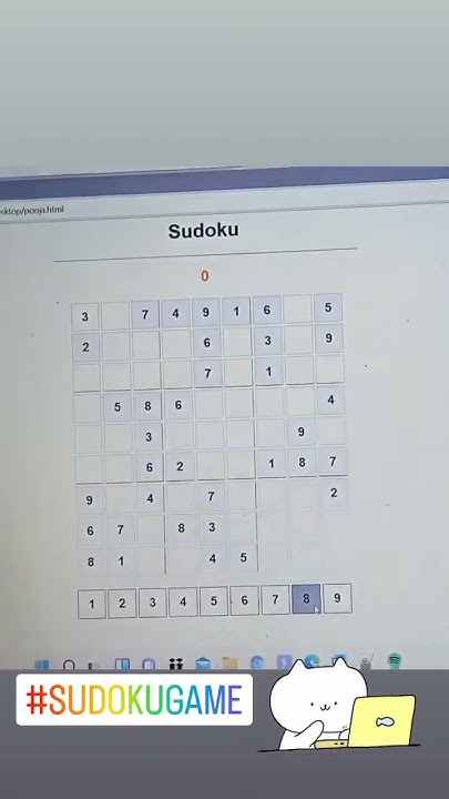 Beginner Project using html ,css,java script 😍 Sudoku game 🕶 - YouTube