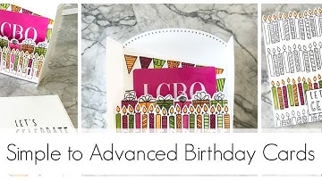 3 Cards, 1 Stamp: Beginner to Advanced Techniques