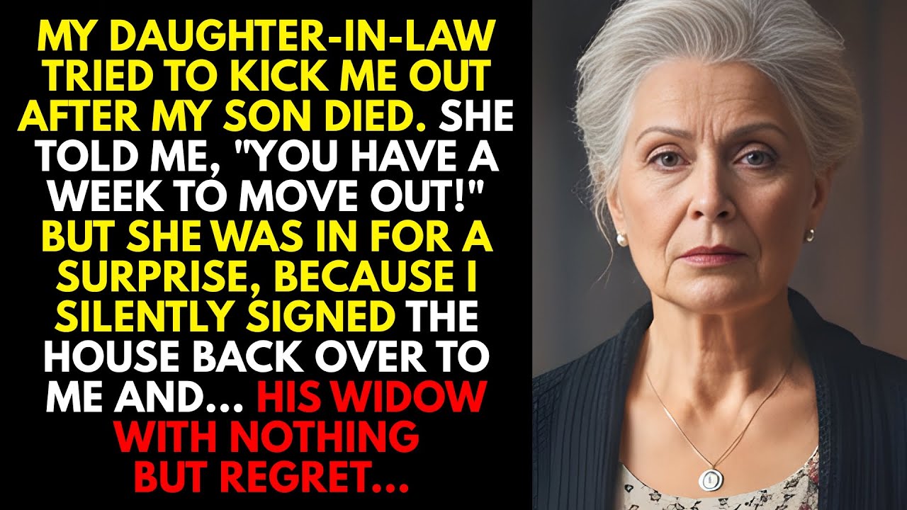 My Daughter-in-law Tried To Kick Me Out After My Son Died, But I Turned My Back On Her And...