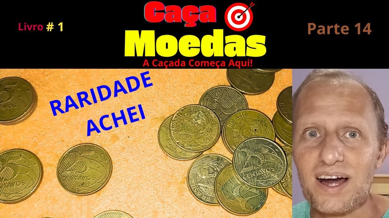 MOEDA DE 25 CENTAVOS NO CAÇA MOEDAS PARTE 14