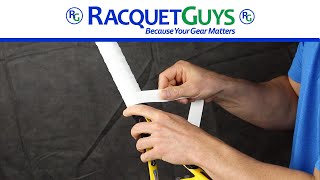 How to install an overgrip on your tennis racquet by Racquetguys