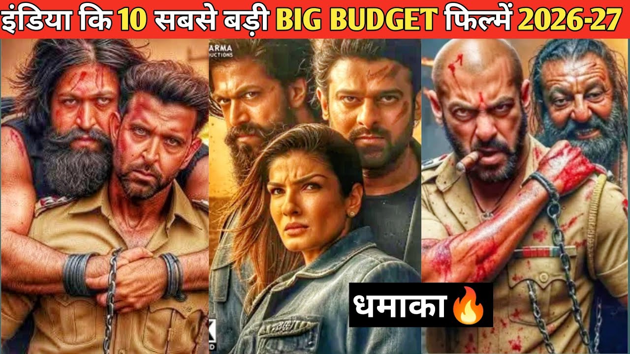 2026–27 की टॉप 10 बिग बजट मूवीज़ | BIG BUDGET Upcoming Movies 2026 | Most Expensive Indian Movies 