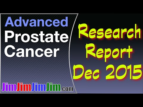 Advanced Prostate Cancer Research Report December 2015