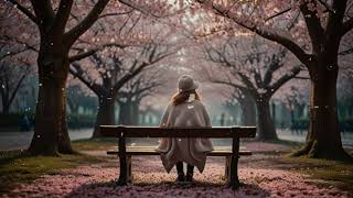 Cherry Blossom in snow:Relaxing music #morningmusic #relaxing #soothing #asmr #morning #sakura #snow