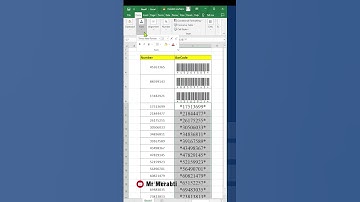 كيفية كتابة بار كود في برنامج اكسل - make barcode in excel