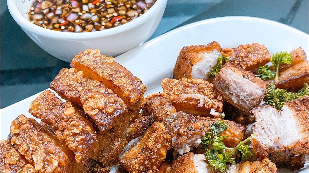 Lechon Kawali cooked in Air Fryer - YouTube
