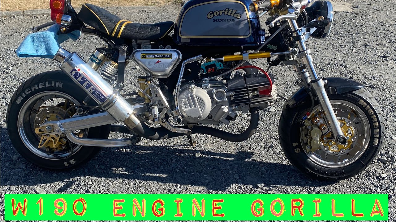 W190 engine 4mini gorilla custom - YouTube