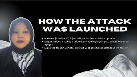 UCS422 “SOLARWIND CYBERATTACK: SUPLY-CHAIN BREACH (2021)” BY KHAIRUNNATASHA ROSNAN (2024872202)