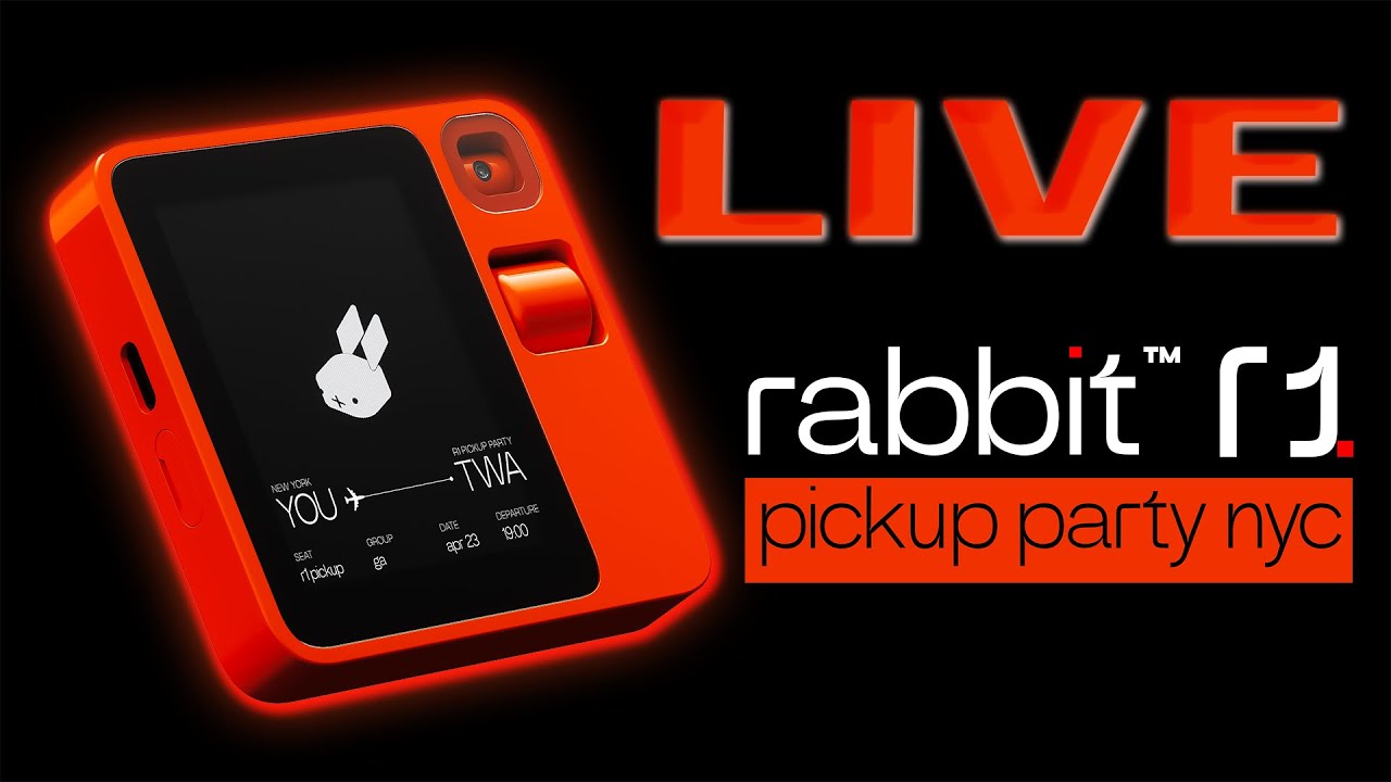 LIVE - Rabbit R1: First Look & NYC Unboxing - YouTube