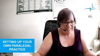 NALP webinar - top tips on what you need to consider when setting up a new paralegal practice