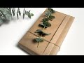 Simple and elegant gift wrapping with kraft paper  paper craft ideas