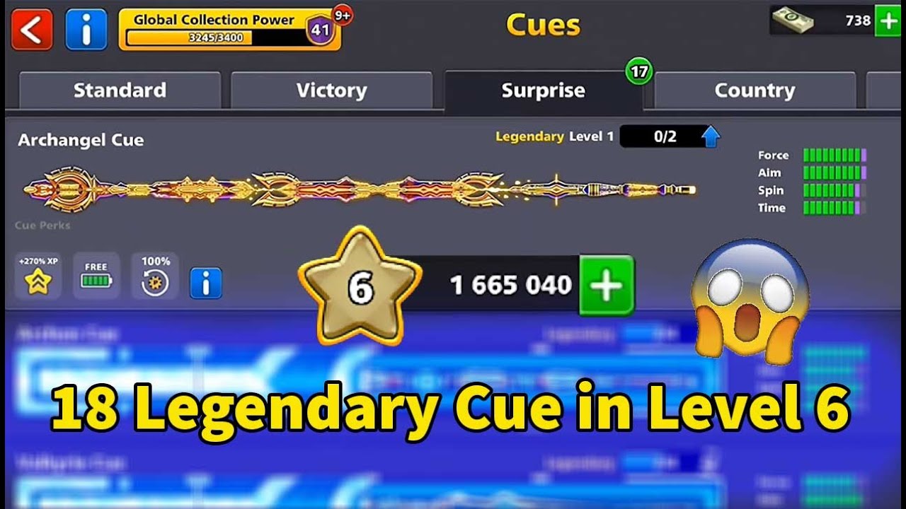 أقوى عصا بأصغر لفل 6 🤯 شراء عرض وفتح 18 ليجندري في 8 Ball Pool