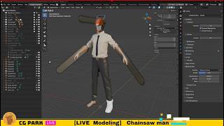 [WIP] Chainsaw Man - 3D Modeling in Blender & Zbrush (No Commentary)