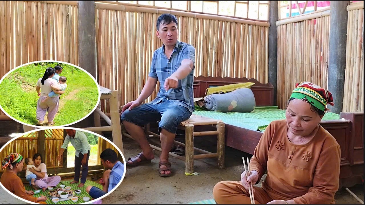 Tien refused to eat because Hang's mother treated him badly, and Hang was very angry.