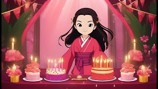 Animated Nezuko-Inspired Birthday Video Invitations Custom Birthday Theme Invite