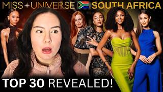 Miss Universe South Africa 2026 Top 30 Revealed! 💥 My Top 10 is...