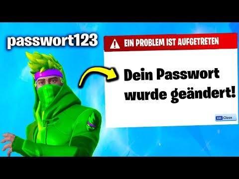 Ich Tue Mein PASSWORT In Meinen Fortnite Namen und das passierte..