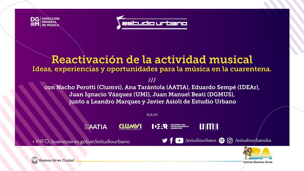 Reactivación de la actividad musical | Charla abierta