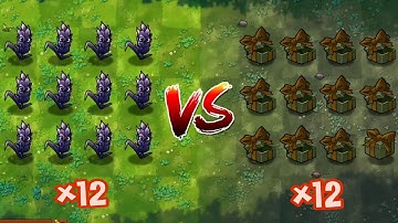 Pvz fusion 2.5.1 New update 12 Obsidian Barley vs 12 random Zombie boxes.