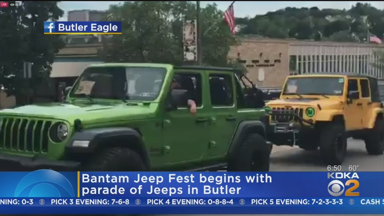 Bantam Jeep Fest Begins With Parade In Butler YouTube