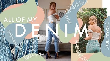 Denim Declutter ✨Trying On Every Pair Of Jeans I Own
