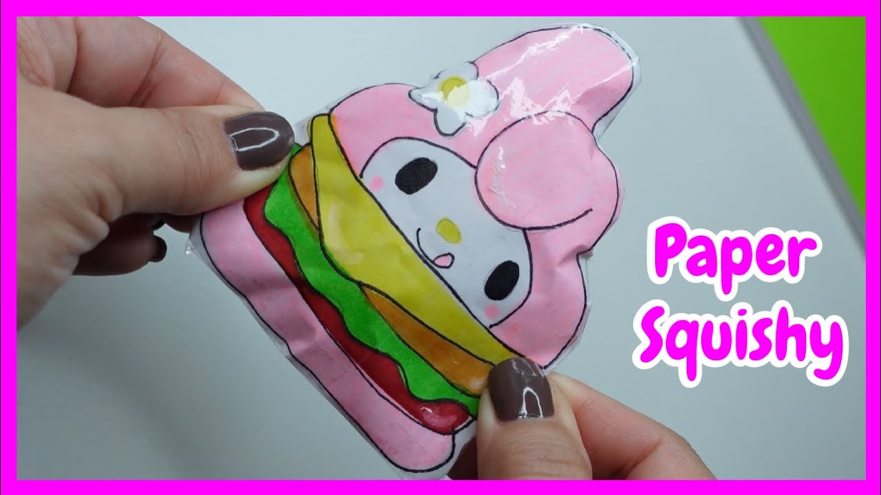 🍔Sanrio Paper Squishy🍔 How to make paper squishy