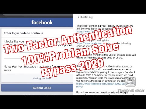 Hoe te herstellen Twee Factor Authentication in Facebook-account 2020