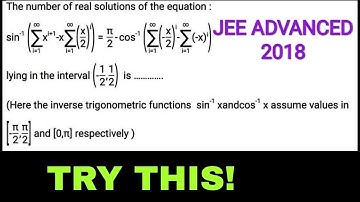 JEE ADVANCED QUESTION (INVERSE TRIGONOMETRY#Jeeadvanced#inversetrigonometry#JEE advanced 2021
