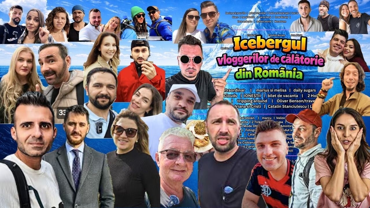 Icebergul Vloggerilor de calatorie din Romania