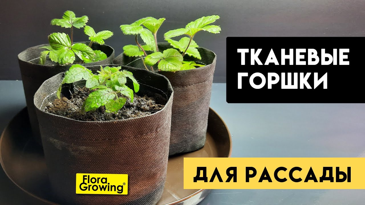 Тканевый горшок для рассады Grow Bag Mini - 1 л FloraGrowing