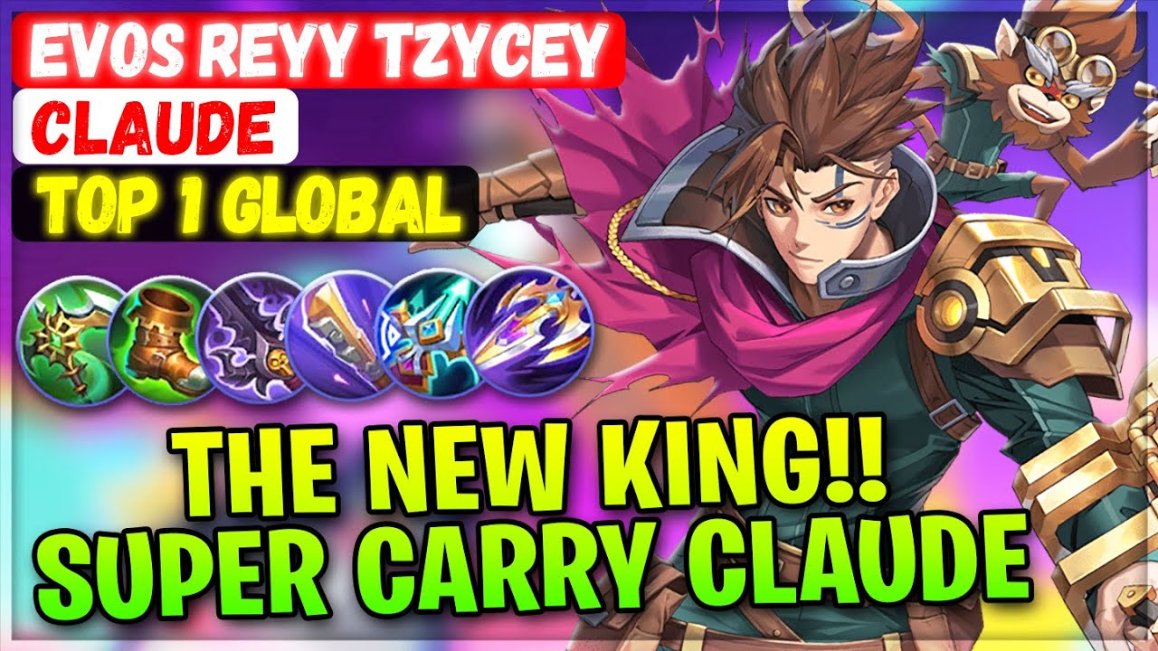 The New King!! Super Carry Claude 14.5 MVP [ Top 1 Global Claude ] evos ...
