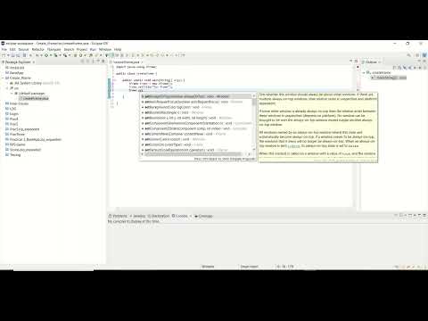 Creating A Main Window In Java