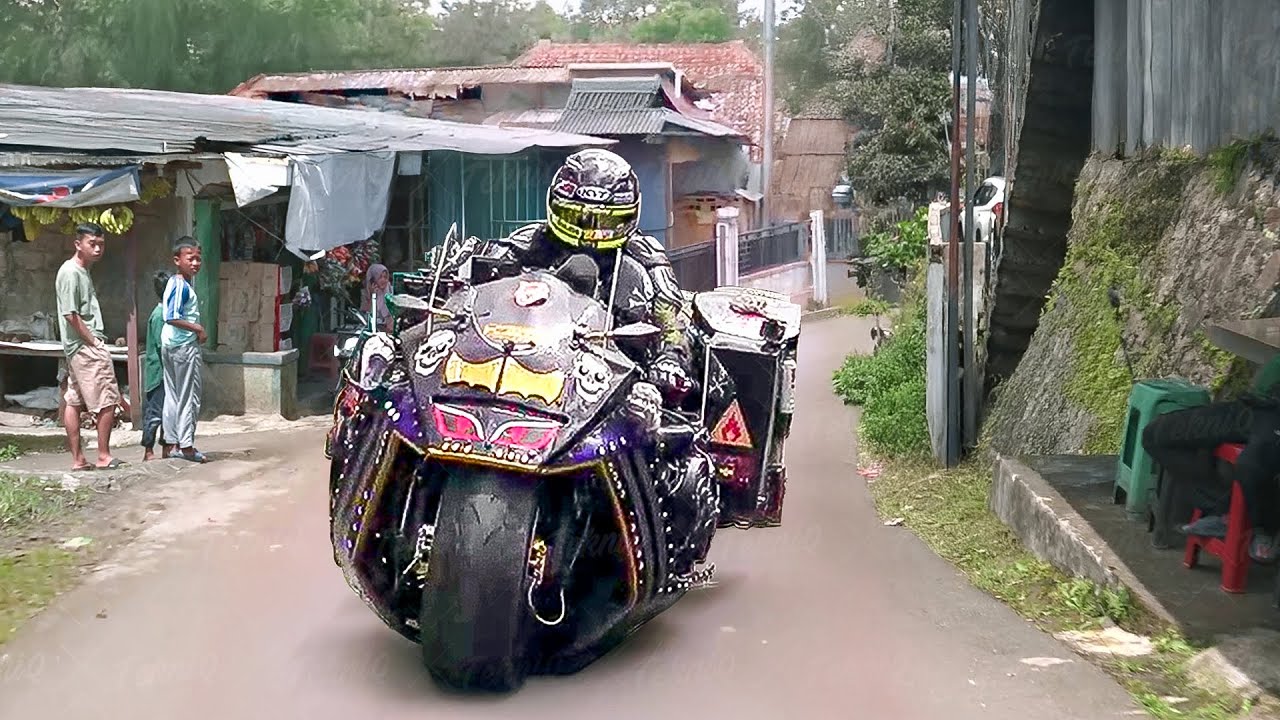Riding Massive Batman Bike with Jet Engine