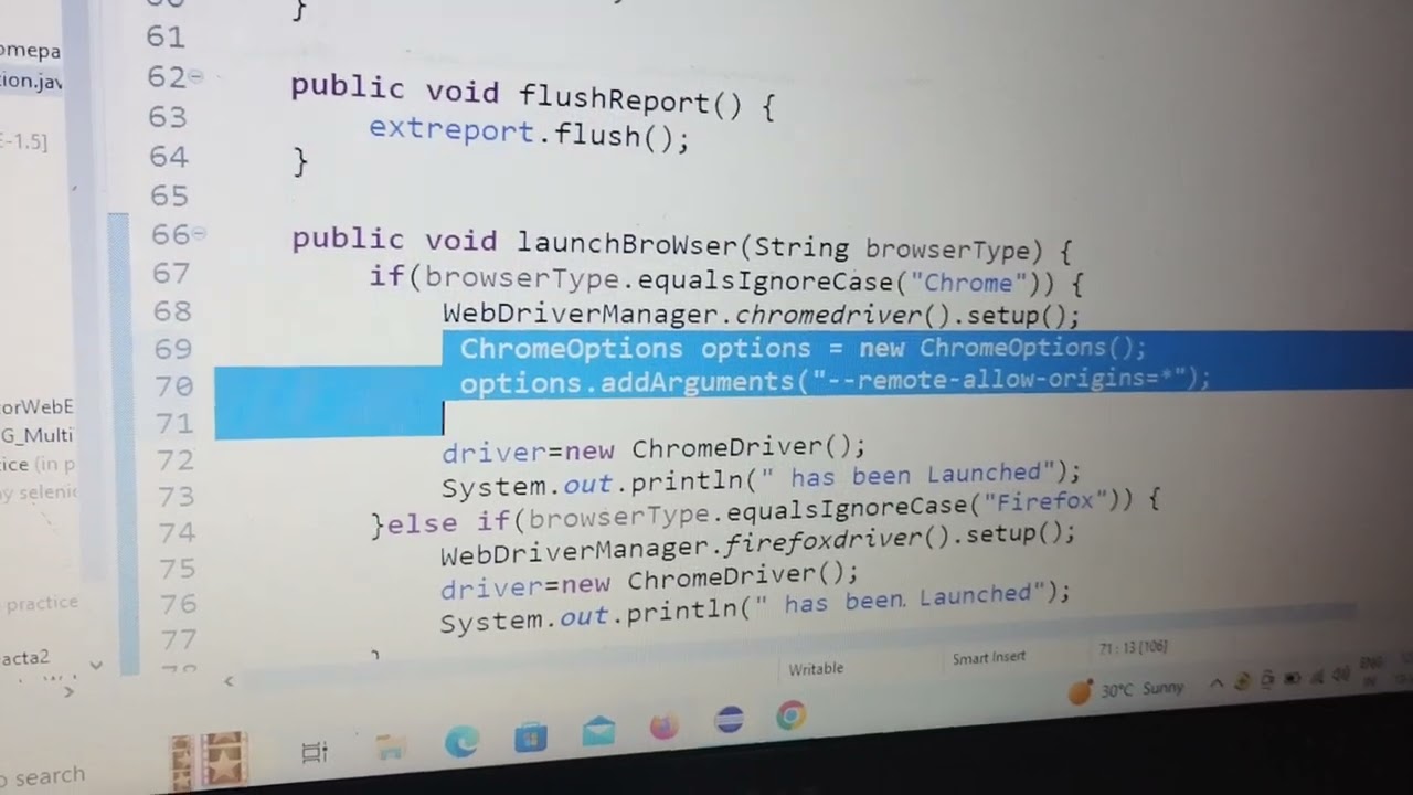 Chrome browser exe 111 not working  try this selected code